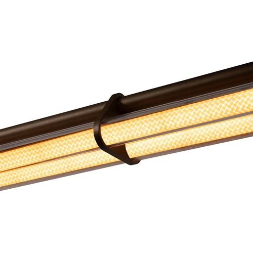 Lucide JANDERIN - Pendant light - LED Dim. - CCT - 2x16,5W 2200K/3300K - Hand Wave Sensor - Champagne Color | Vibes - detail 1